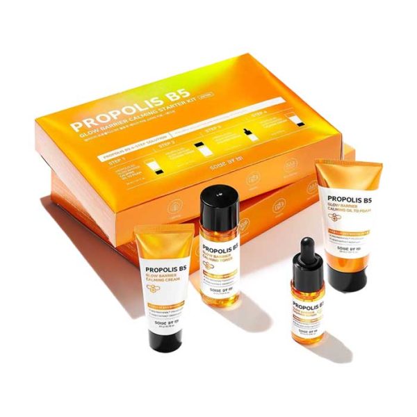 SOME BY MI Propolis B5 Glow Barrier Calming Starter Kit - sada miniatúr s propolisom